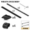 COWVIE 47 Inch Aluminum Roof Rack Cross Bars for Raised