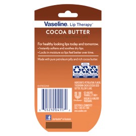 Vaseline Vaseline Lip Therapy Lip Balm Mini 2 Pack Cocoa Butter For Dry Cracked Skin 0.25 oz