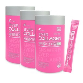 Ever Collagen [Ever Collagen] Ever Collagen Time 30 sachets, 3 cans, No. 1 collagen (3-month supply) / [에버콜라겐]에버콜라겐 타임 30포3통 1등콜라겐(3개월분)
