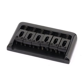 Musiclily Non-tremolo Electric Guitar Hardtail Bridge Saddle for 6 String Fender Strat Stratocaster Tele Telecaster Guitar Replacement, Black