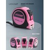Lichamp Tape Measure 25 Feet, Pink Tape Measure 3 Pack