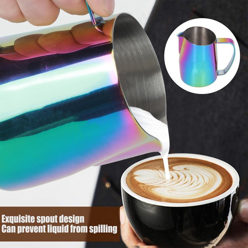 450ml Stainless Steel Coffee Milk Frothing Latte Cup Pitcher Jug