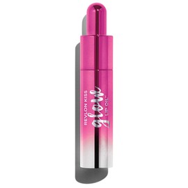 Revlon Kiss Glow Lip Oil 007 Proud to Bee Pink (Color Image: Neon Pink for Blue Base) Lipstick Bee Pink 6ml (x1)