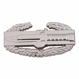 Reproduction U.S. ARMY COMBAT ACTION METAL BADGE GIFT PIN SILVER