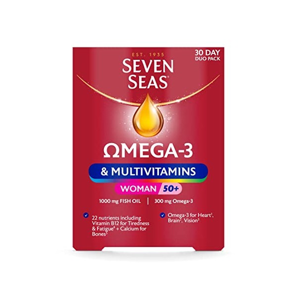 Seven Seas Omega-3 & Multivitamins Woman 50+, With Vitamin B12