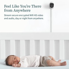 Owlet Cam Smart Video Baby Monitor with Video Camera and Audio - Secure WiFi, 1080p Night Vision, Customize Cry, Sound and Motion Alerts, 2-Way Audio, Mounting kit