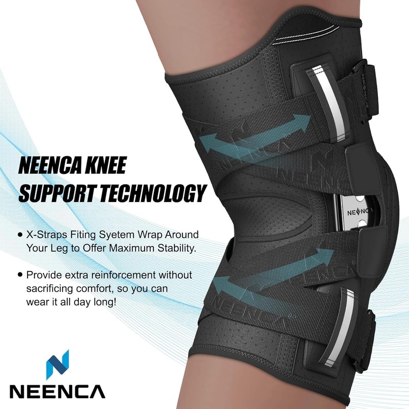 NEENCA Knee Support for Knee Pain, Adjustable Knee Support with