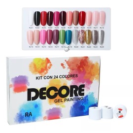 C&F Gel Para Unas Decore 24 Color Vi Manicure Decoracion Unas