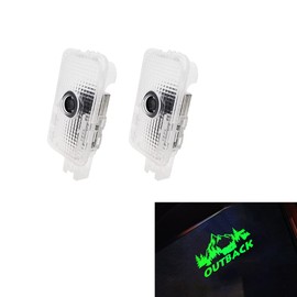 uunonaha Never Fade Car LED Door Logo Projector Puddle lamp, for Outback Accessories Door Light Logo LED Laser Car Courtesy Step Light HD Compatible with Outback