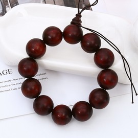 Made from Red Sandalwood Prayer Beads Bracelet