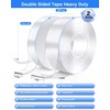 bamandan Strong Double Sided Tape Heavy Duty, 2 Rolls Removable