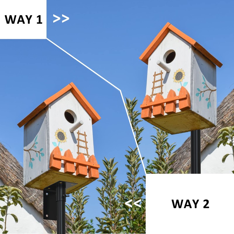 ERYTLLY Bird House Pole Mount Kit 96 Inch - Adjustable