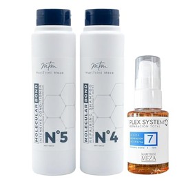 KIT REPARACION CAPILAR DE SHAMPOO (300ml) BALSAMO (300ml) + ACEITE REPARADOR PLEX SYSTEM(75ml) MARCA MARITRINI MEZA. RESULTADOS ESPECTACULARES!!!