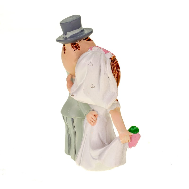 Hobbyfun Hochzeitspaar als Tortendeko winken 90 mm Brauthochzeitsdeko Brautpaar