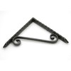 Pair of Simple Scroll Shelf Brackets Antique Cast Iron 150mm