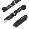 DURATECH 2-Pack Folding Utility Knife, Mini Box Cutter with Safety
