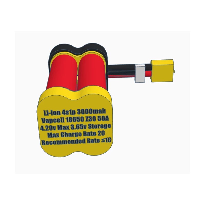 Snack Packz by Tasty Custom 4S1P 3000mAh Li-ion Battery Pack