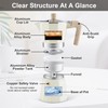 Sivaphe Aluminum Moka Pot 6 Espresso Cups, Percolator Espresso and