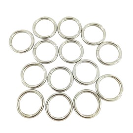 20Pcs Non-Welded Metal O-Ring - 3/4 inch Round Rings for Camping Belt, Dog Leashes, Luggage Accessories 20mm ET228