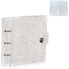 Seal Book, Transparent, 20 Sheets, A8 Seal Binder, Girls, Notebook, Axa File, Palm Size, Sleeve, Push