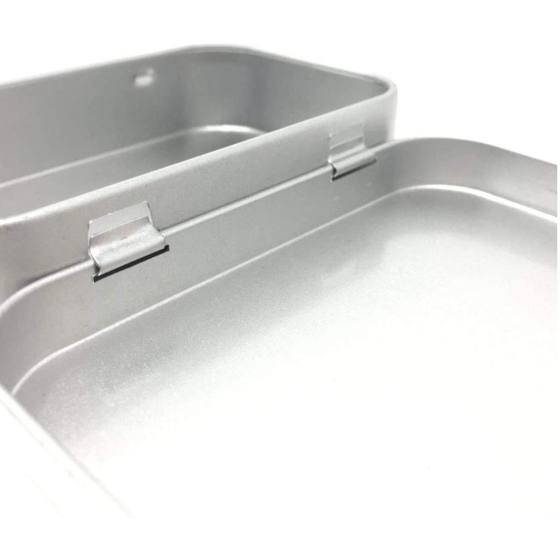 TSKDKIT 6 pieces stainless metal containers, small tin boxes, metal