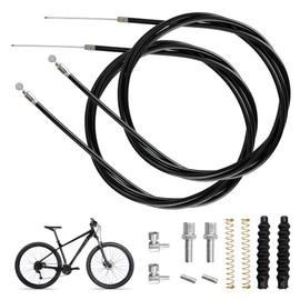 Pack of 14 Brake Cable Parts, Bicycle Brake Cable Set, Road Bike Brake Set, Brake Cable Bicycle, Universal Bicycle Brake Set, Bicycle Brake Cable Replacement for Rollators Most Brand Mountain and Road