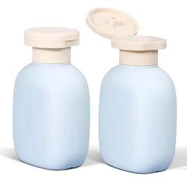 2 Pack Travel Bottles 100ml Refillable Squeeze Containers with Flip Cap for Air Travel – Leakproof Plastic Toiletry Bottles for Shampoo, Conditioner, Lotion, Cream, Airline Hand Luggage. Plane Travel