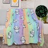 Children's Cuddly Blanket, Panda Blanket, Cuddly Blanket, Glow in the