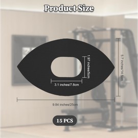 15 Pcs Kinesiology Tape for Knees, Knee Tape for Knee Supporting Muscles Pre Cut, Waterproof Breathable Comfortable Stretchable Kinesiology Tape Roll, Muscle Tape for Fitness Running Training (Black)