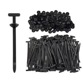 100PCS Nylon Universal Cable Tie Buckle,Heavy Duty Self-Locking Zip Ties Holder with Pin & Button Design, Multipurpose Plastic Cable Ties Tool, UV Resistant Zipties for Car Daily Repair Auto Fixing