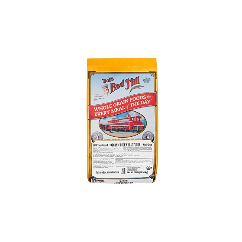 Bob's Red Mill Organic Buckwheat Flour, 25 Pound