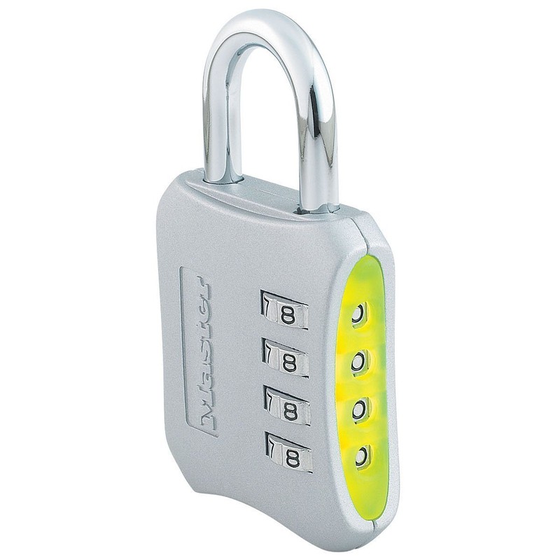 Master Lock 653D Set-Your-Own-Combination 2-inch Padlock, 4-Pack, Color May Vary