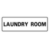 Standard LAUNDRY Door / Wall Sign - White - Large