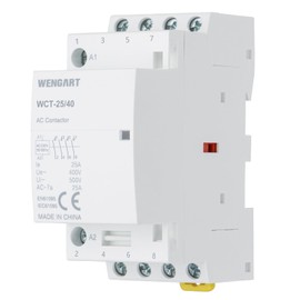 Wengart AC contactor WCT-25, AC 230 V 25 A, 4 normally open quieter, energy-saving and makes your household appliances durable and reliable