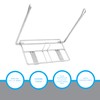 SSWBasics Hanging Plastic Bag Holder - Convenient T-Shirt Storage (11