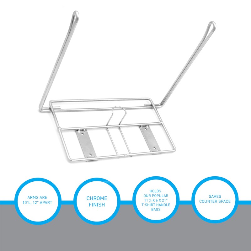 SSWBasics Hanging Plastic Bag Holder - Convenient T-Shirt Storage (11