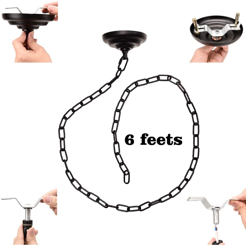 ROJOSER Heavy Duty Canopy Kit and 3.2 feet Pendant Light