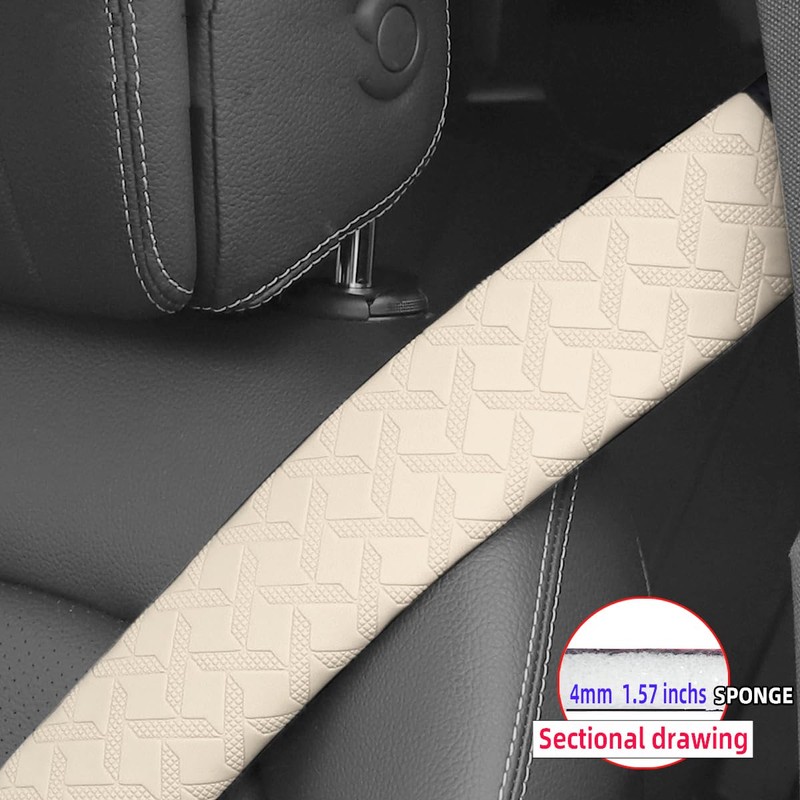 KHGUZ 2PCS Extra Long Car Seatbelt Cover, 29.53 inches Soft
