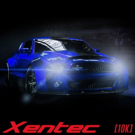 Xentec 9007 (HB5) Hi/Lo 10000K HID Xenon Bulb bundle with 35W EP Alloy Slim Ballast (Ocean Blue, high beam halogen)