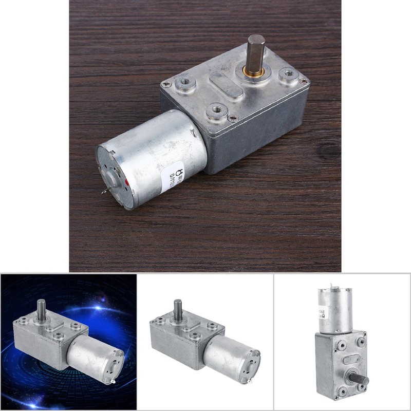 FTVOGUE DC 12V Electric Motor with Gear CW/CCW High Torque