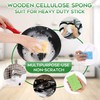 PANYEE Cleaning Scrub Colored Sponge,Non-Scratch Kitchen Cellulose Dishwashing Sponge,16Pack Biodegradable