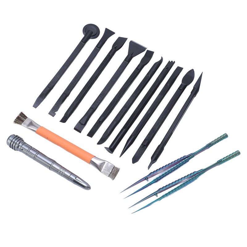 14 Pcs Electronics Repair Tool Kit Spudger Screen Breaker Brush