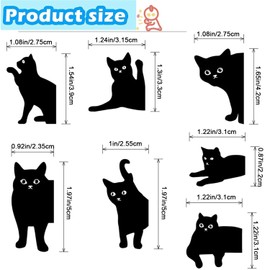 Marcadores magnéticos,marcadores página Libro Gato - Marcapáginas magnéticos para amantes de los libros, marcadores, para Estudiantes, Profesores, Escuela, hogar, Suministros Oficina, Amante (7)