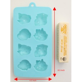 Zoie + Chloe Silicone Ice Tray & Mold for Gummy Bear, Jello, Chocolate, Soap, Crayon and More!