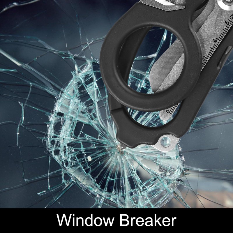 Raptor Response Emergency Scissors, Multitool Rescue Scissors with 6 Functions,