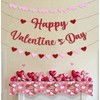 10 Feet Glitter Happy Valentine's Day Banner, No DIY Red