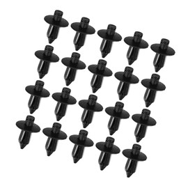 HOPESPANNER Push Type Retainer Clips No.909140062 - Car Inner Bumper Door Fender Fastener Rivet Kit - for Subaru Ascent 2019-2022 Plastic Black - 20 Pcs Vehicle Components