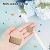 PRESSINART Wooden Heart Stamp for Crafting 1.5cm Mini Rubber Stamps