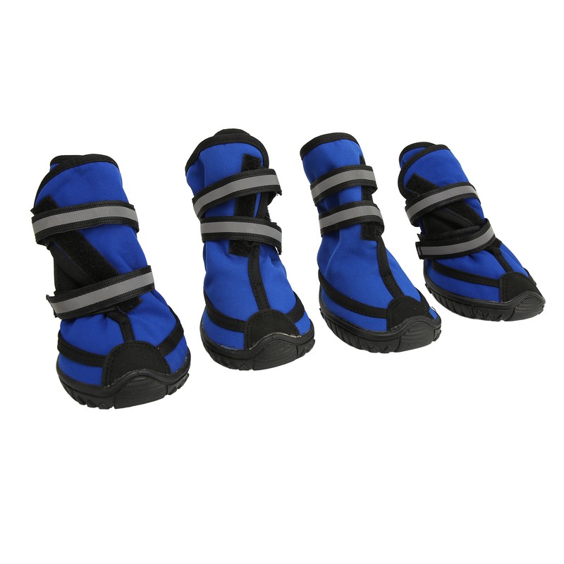 4Pcs Dog Boots Waterproof Prevent Slipping Reflective Large Dog Winter