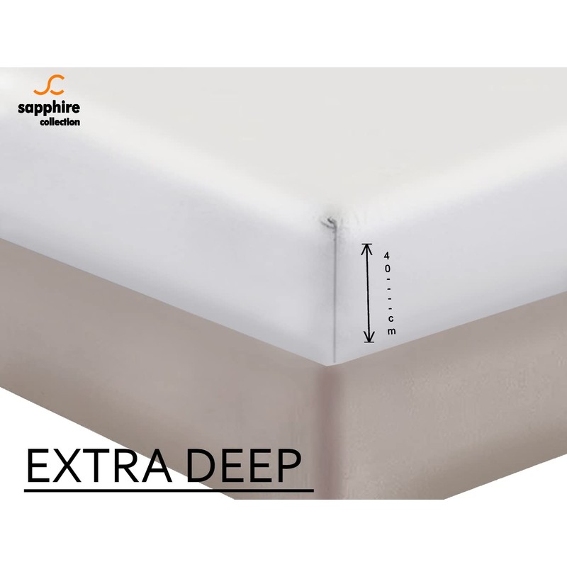 Extra Deep Bedding 100% Extra deep Fitted Sheets 16" 40CM